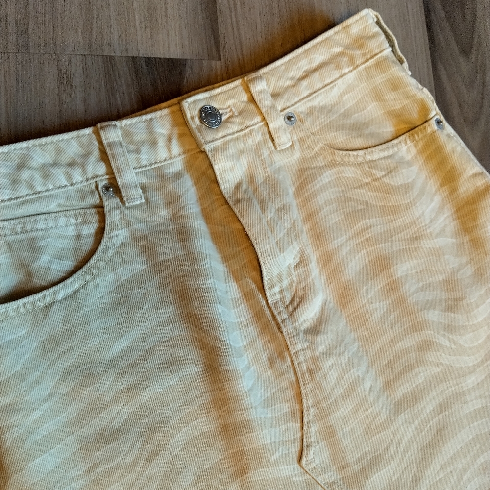 We The Free Zebra Zinc Mini Denim Skirt - Picture 3 of 7